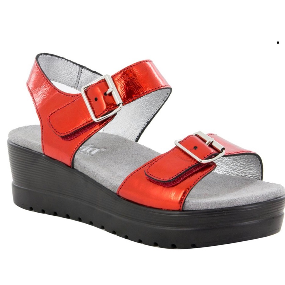 Alegria Cherry Mirror Morgyn Leather Sandal